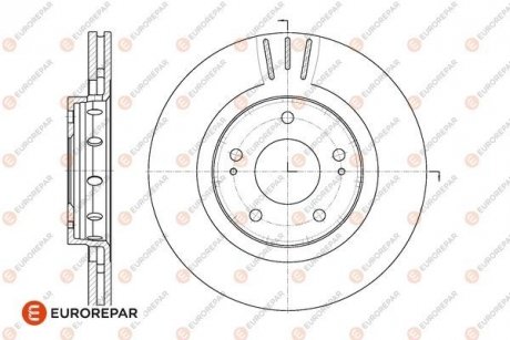 Тормозные диски EUROREPAR 1667857680 (фото 1)
