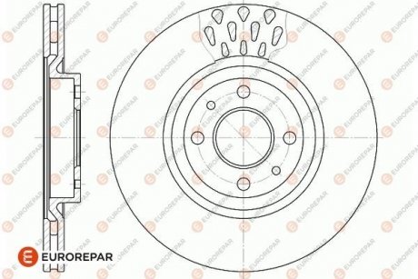 Тормозные диски EUROREPAR 1667859680 (фото 1)