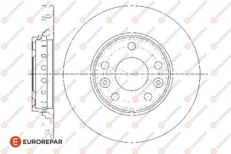 Тормозные диски EUROREPAR 1667860480 (фото 1)