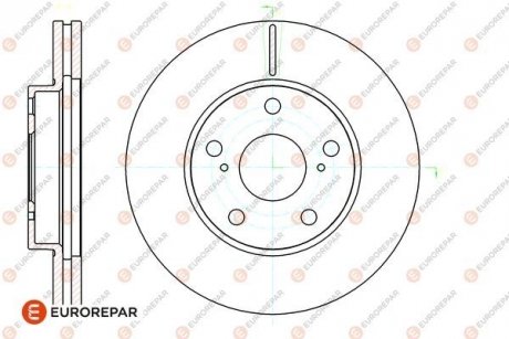 Гальмівні диски EUROREPAR 1667861380 (фото 1)