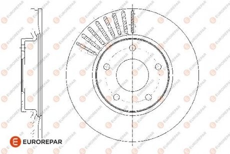 Гальмівні диски EUROREPAR 1667861880 (фото 1)
