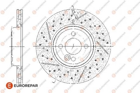 Тормозные диски EUROREPAR 1667863380 (фото 1)