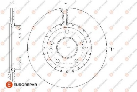 Тормозные диски EUROREPAR 1667864580 (фото 1)