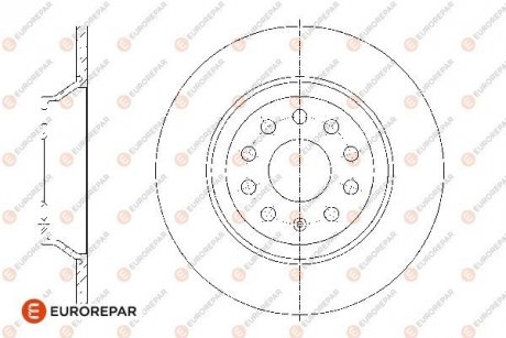 Тормозные диски EUROREPAR 1667864980 (фото 1)