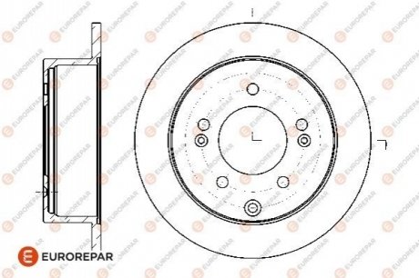 Тормозные диски EUROREPAR 1667871780 (фото 1)