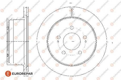 Тормозные диски EUROREPAR 1667872080 (фото 1)