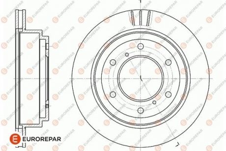 Тормозные диски EUROREPAR 1667872380 (фото 1)