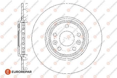 Гальмівні диски EUROREPAR 1667872680 (фото 1)