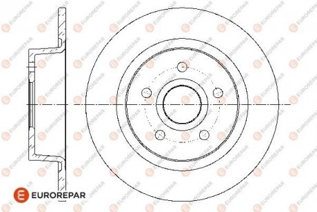 Тормозные диски EUROREPAR 1676007880 (фото 1)