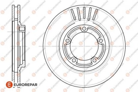 Тормозные диски EUROREPAR 1676008180 (фото 1)