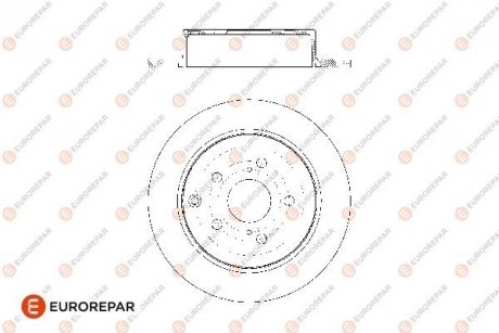 Тормозные диски EUROREPAR 1676009080 (фото 1)
