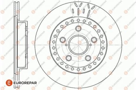 Тормозные диски EUROREPAR 1676009280 (фото 1)