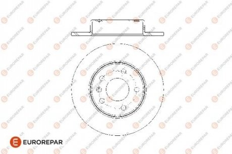 Тормозные диски EUROREPAR 1676009480 (фото 1)