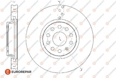 Гальмівні диски EUROREPAR 1676011480 (фото 1)