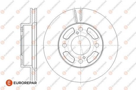 Гальмівні диски EUROREPAR 1676011580 (фото 1)