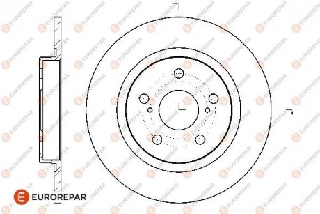 Гальмівні диски EUROREPAR 1676012780 (фото 1)
