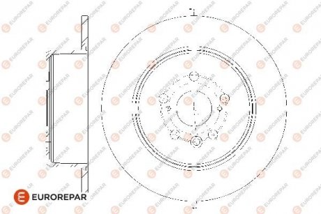 Тормозные диски EUROREPAR 1676013880 (фото 1)