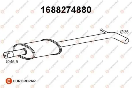 Автозапчастина EUROREPAR 1688274880