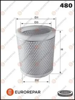 Воздушный фильтр EUROREPAR E147079