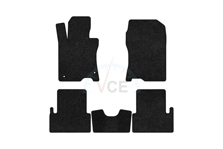 Ворсовые коврики Premium в салоне авто для Acura TSX (CU2) 2008-2014 2 поколения Sedan USA черный кант EVAtech AA23199C5TL2VPB (фото 1)