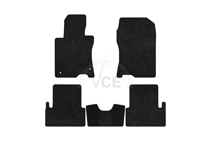 Ворсовые коврики Premium в салоне авто для Acura TSX (CU2) 2008-2014 2 поколения Sedan USA черный кант EVAtech AA23199CB5TL2VPB (фото 1)