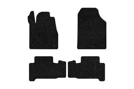 Ворсовые коврики Standard в салоне авто для Acura MDX (YD2) 2006-2013 2 поколения SUV USA черный кант EVAtech AA3391PVC4LA3VEB