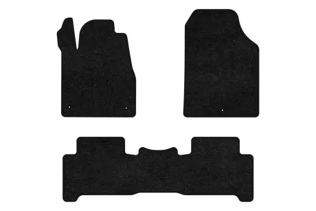 Ворсовые коврики Standard в салоне авто для Acura MDX (YD2) 2006-2013 2 поколения SUV USA черный кант EVAtech AA3391ZV3LA3VEB