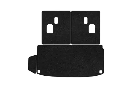 Ворсовый коврик Premium в багажнике авто для Acura MDX (YD4) 2020 4 поколения SUV USA черный кант EVAtech AA42883BE4VPB