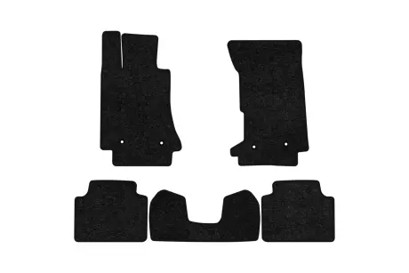 Ворсовые коврики Standard в салон авто для Alfa Romeo Giulia (952) 2016 2 поколение Sedan EU черный кант EVAtech AR21106C5BW4VEB