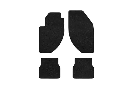 Ворсові килимки Premium в салон авто для Alfa Romeo 166 (936) 1998-2007 1 покоління Sedan EU чорний кант EVAtech AR23433PG4VPB