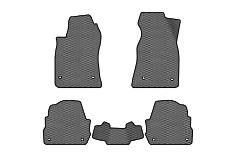 Коврики EVA в салон авто для A6 C5 4WD Audi 1997-2001 2 поколения Sedan EU EVAtech AU11281CBK5AV8RGB