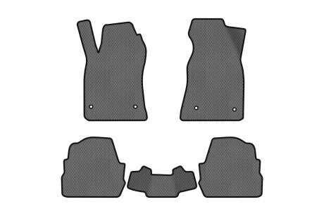 Коврики EVA в салон авто для A6 C5 4WD Audi 1997-2001 2 поколения Sedan EU EVAtech AU11281CLB5AV4RGB