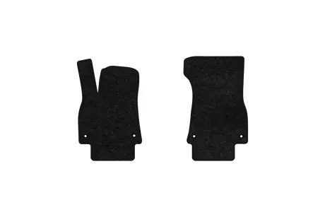 Ворсовые коврики Standard в салоне авто для Audi E-tron Quattro (GE) 2018 1 поколение SUV EU черный кант EVAtech AU12843A2AV4VEB