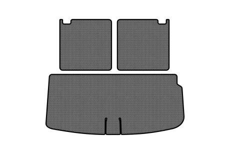 Коврик EVA в багажник авто для Q7 4L 7 seats Audi 2005-2015 1 поколение SUV USA EVAtech AU32339BE3SGB