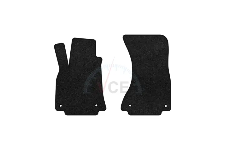 Ворсовые коврики Premium в салоне авто для Audi A5 (8T) 2007-2011 1 поколение Coupe EU черный кант EVAtech AU3883A2AV4VPB (фото 1)