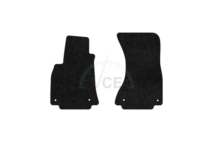 Ворсові килимки Standard в салон авто для Audi A5 (8T) 2007-2011 1 покоління Coupe EU чорний кант EVAtech AU3883AB2AV4VEB (фото 1)