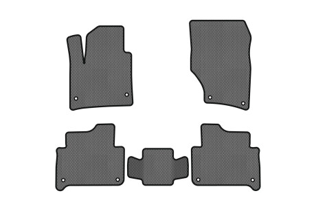 Коврики EVA в салон авто для Q7 4L 7 seats Audi 2005-2015 1 поколение SUV EU EVAtech AU38C5AV8RGB