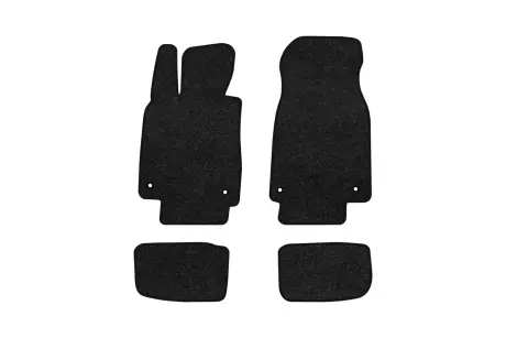 Ворсові килимки Premium в салон авто для Audi e-tron GT 2020 1 покоління Sedan EU чорний кант EVAtech AU42925P4AV4VPB