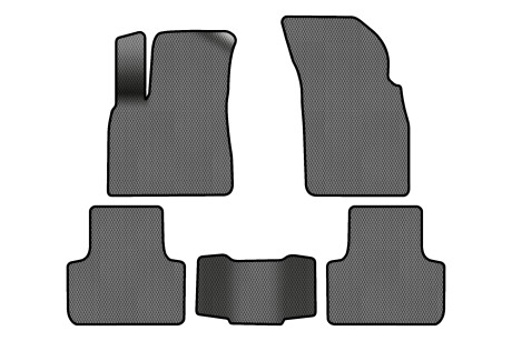 Коврики EVA в салон авто для Q7 4M 5 seats Audi 2015 2 поколения SUV USA EVAtech AU43765CV5RGB