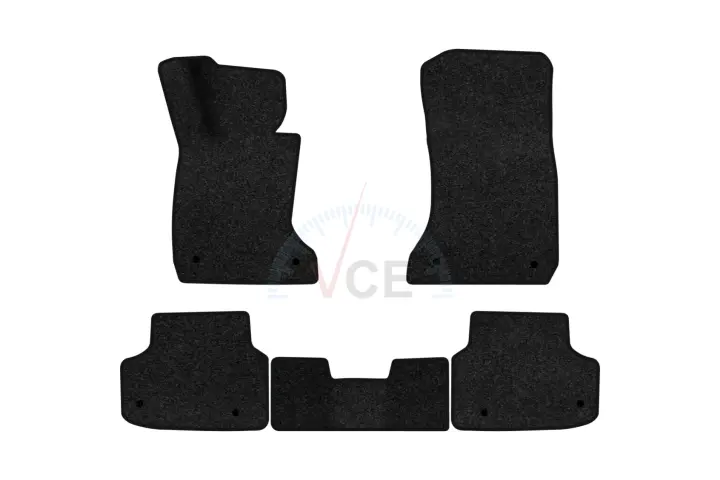 Ворсовые коврики Premium в салоне авто для BMW 7 Series (F01) (xDrive) 2008-2015 5 поколения Sedan EU черный кант EVAtech BM1552CD5BW8VPB (фото 1)