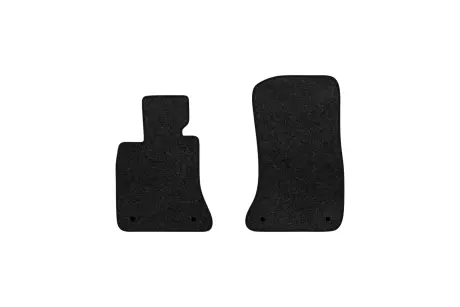 Ворсовые коврики Premium в салон авто для BMW 7 Series (F01) RWD 2008-2015 5 поколения Sedan EU черный кант EVAtech BM21676AB2BW4VPB