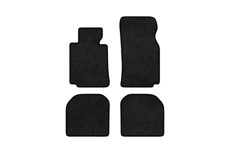 Ворсові килимки Premium в салон авто для BMW 7 Series (E38) Long 1994-2001 3 покоління Sedan EU чорний кант EVAtech BM22921PB4BM4VPB