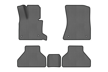 Килимки EVA в салон авто для X5 E70 open threshold BMW 2006-2013 2 покоління SUV EU EVAtech BM325CD5BW4RGB