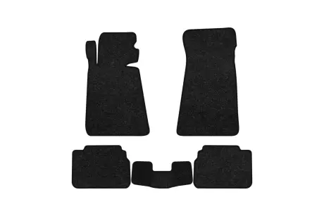 Ворсові килимки Premium в салон авто для BMW 5 Series (E34) 1987-1996 3 покоління Combi EU чорний кант EVAtech BM52108C5VPB