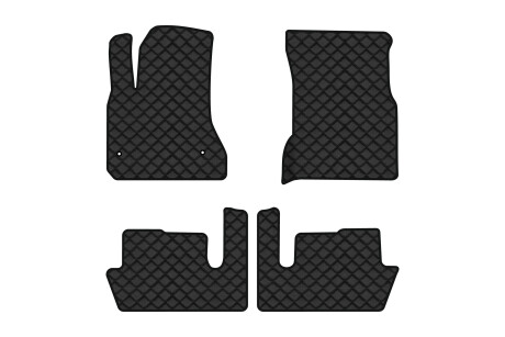 Коврики из экокожи ECO в салон авто для Grand C4 Picasso 7 seats Citroen 2006-2013 1 поколение Minivan EU EVAtech CN1432PC4CP2BBB