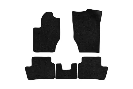 Ворсовые коврики Standard в салон авто для Citroen DS4 2011-2015 1 поколение Htb EU черный кант EVAtech CN21119CB5CP2VEB