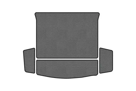 Коврик EVA в багажник авто для Captiva C100 5 seats Chevrolet 2006-2011 1 поколение SUV EU EVAtech CT339BE4RGB