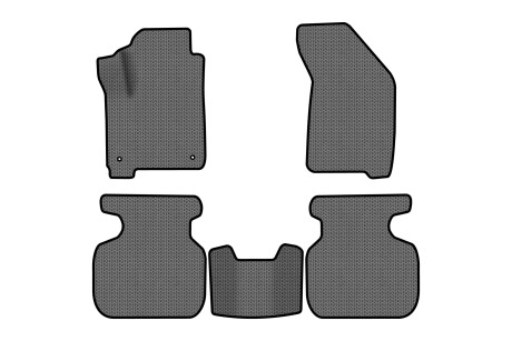 Килимки EVA в салон авто для Journey 2 clips 5 seats Dodge 2007-2020 1 покоління SUV EU EVAtech DE13386CE5LA2SGB