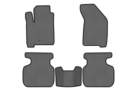 Килимки EVA в салон авто для Journey 1 clips 7 seats Dodge 2007-2020 1 покоління SUV EU EVAtech DE13388CV5LA1RGB