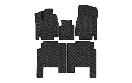 Килимки EVA в салон авто для Grand Caravan Restyling without armrest Dodge 2010-2020 5 покоління Minivan EU EVAtech DE43722PDC5LA2RBB